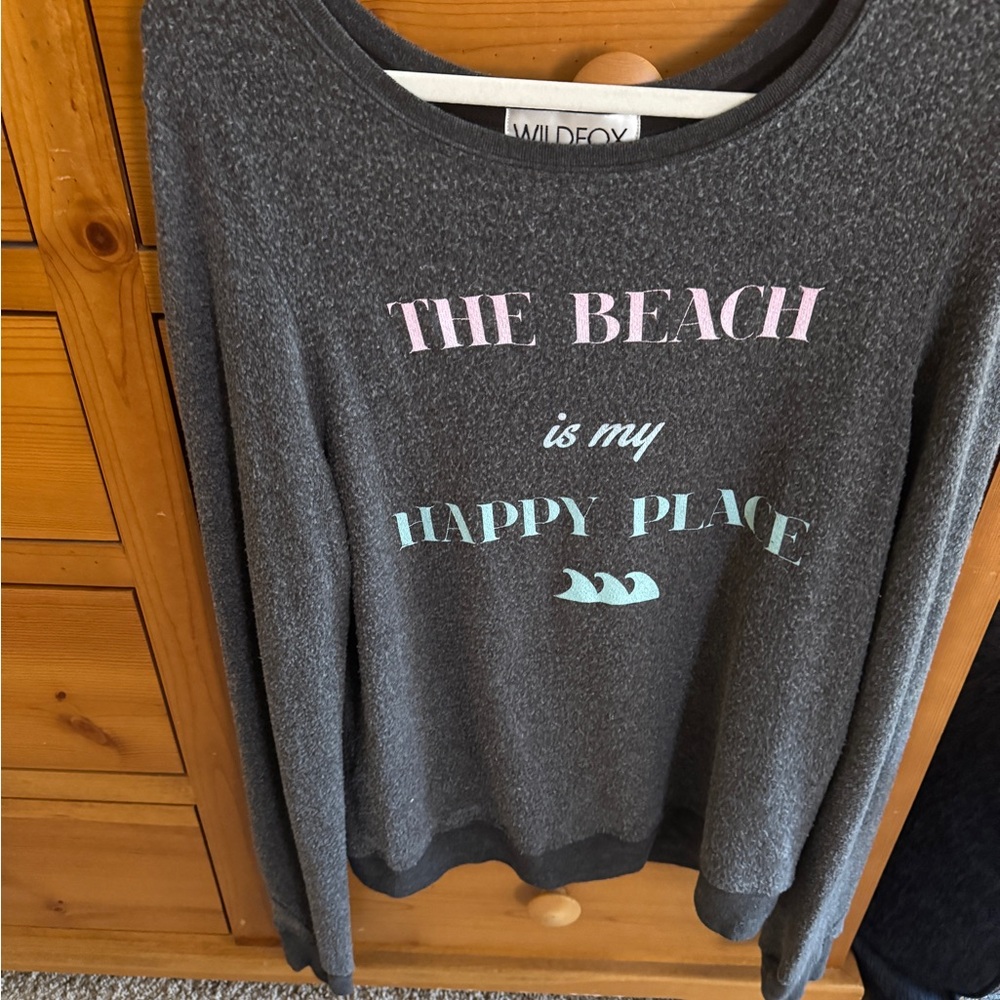 Wildfox Gray Graphic Sweatshirt
